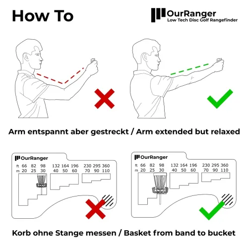 OurRanger | Low Tech Disc Golf Rangefinder