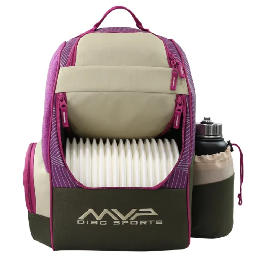 MVP_Disc_Sports_Shuttle_Backpack_MVP_Shuttle_Khaki_Purple_Front_1K_550x550