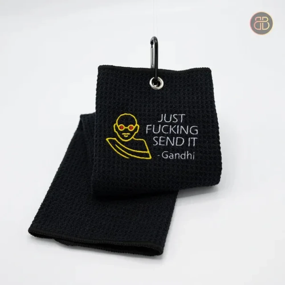 BounceBack_Discgolf_Handtuch_JustFckingSendItGandhi_towel