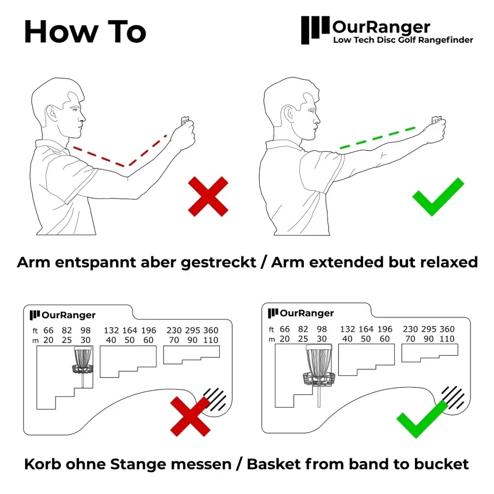 OurRanger | Low Tech Disc Golf Rangefinder