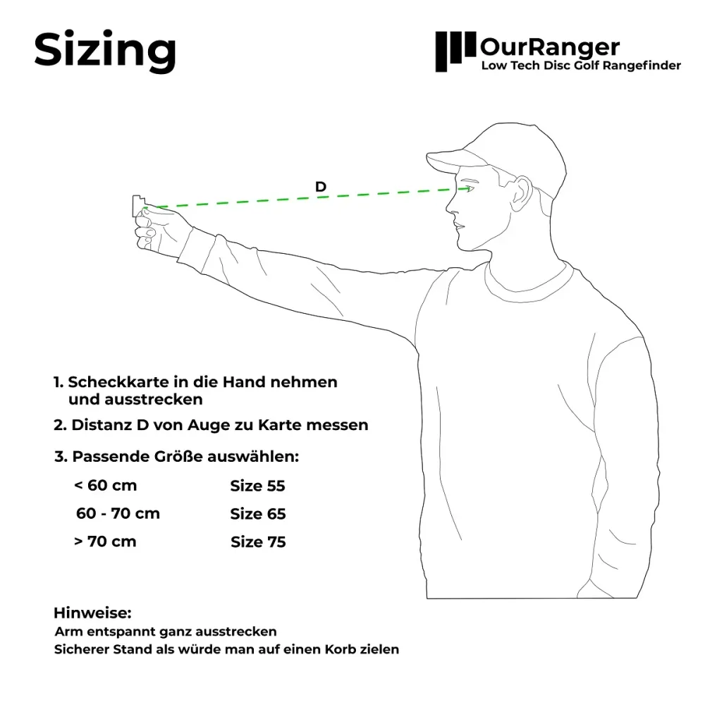 OurRanger | Low Tech Disc Golf Rangefinder