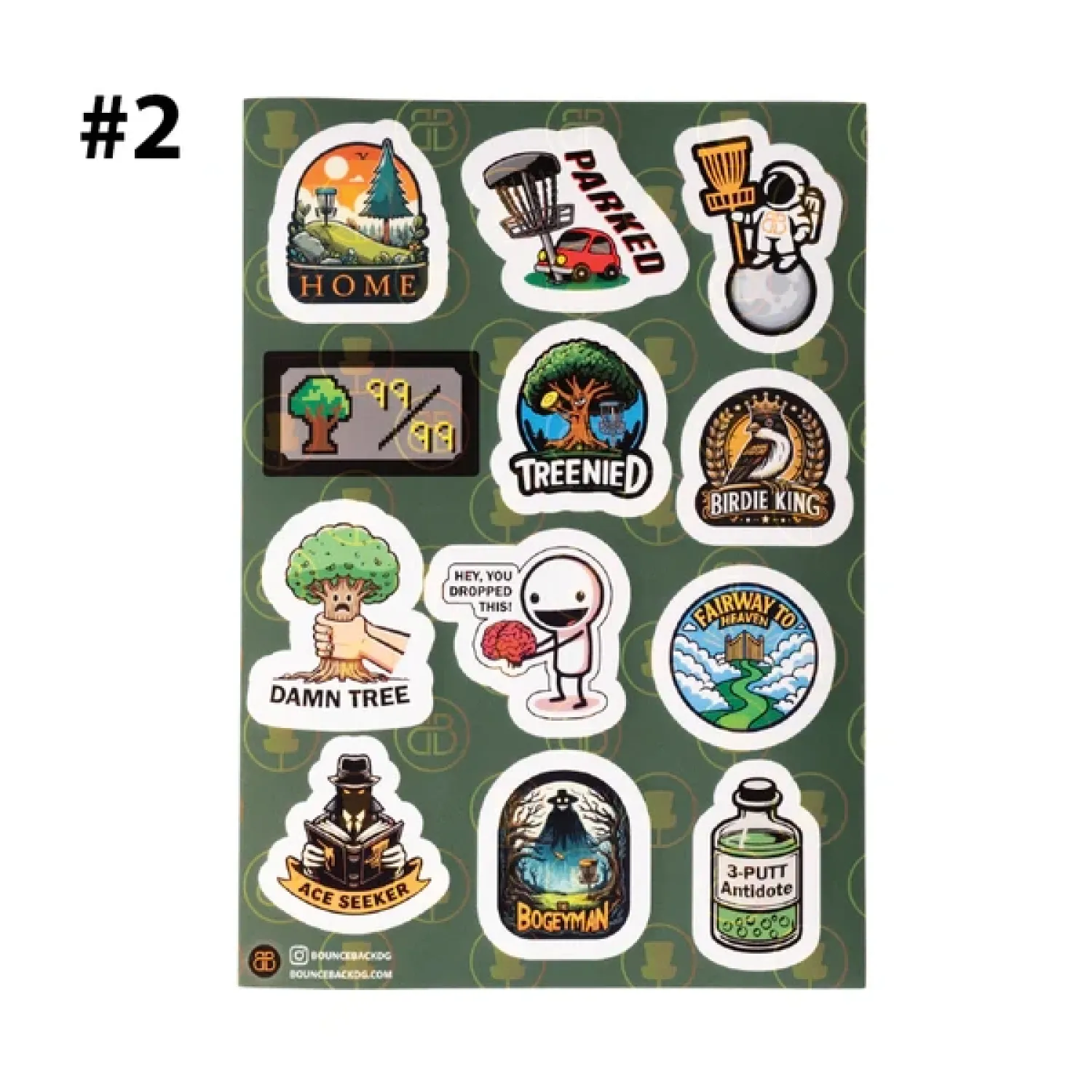 BounceBack | Stickerbogen | Aufkleber