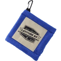 Latitude_64_Discgolf_Handtuch_Compact_Clip_On_Compact_Clip_On_Disc_Golf_Towel_Blue_Front